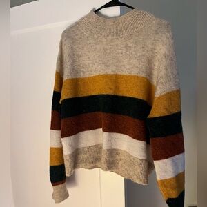 & Other Stories striped turtle neck sweater